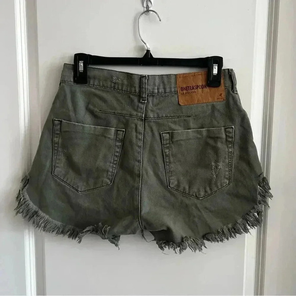 One Teaspoon Denim Shorts Cutoff Size 25 - Picture 5 of 6